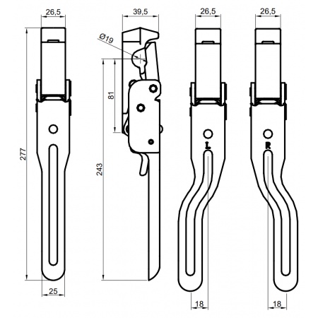 KPL SPINACZY BURT PRZYCZEP LEWY I PRAWY OCYNK + SWORZNIE WYGIĘTE PRONAR